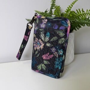Lug Bloom Black Tandem SE RFID Wallet Wristlet